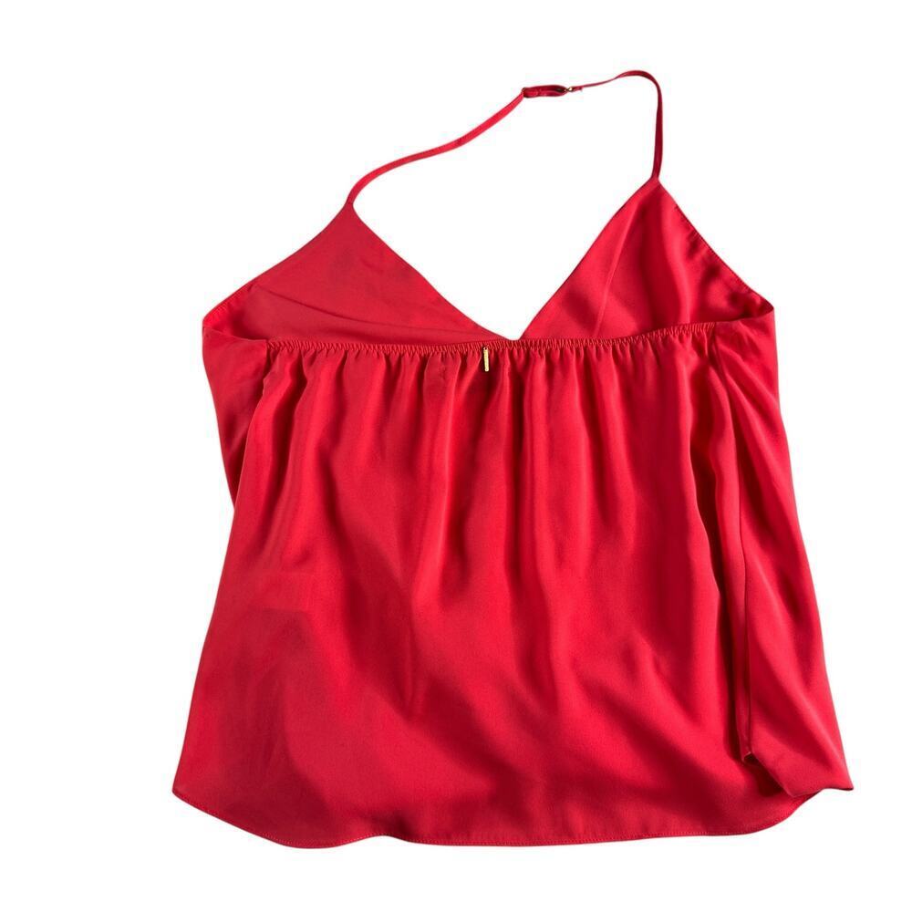 Tbags Los Angeles Halter Top Coral Pink Draped Cowl Back XS - Picture 2 of 8